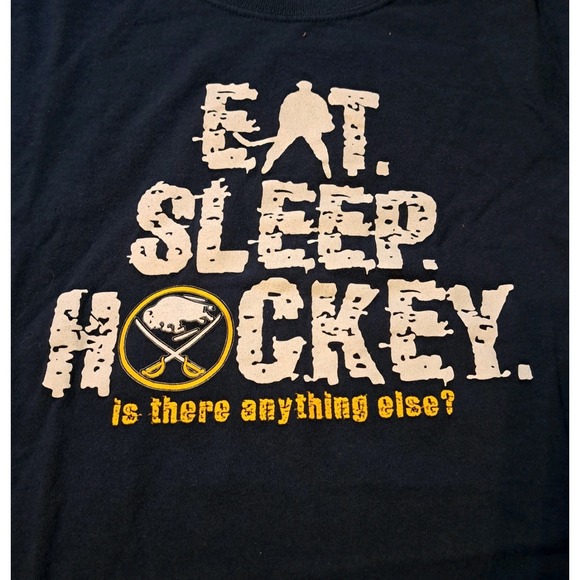 Gildan Other - Mens Gildan Lg Buffalo Sabres "Eat Sleep Hockey" Short Sleeve Tee Hockey NHL New